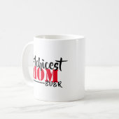 Chicest Mom Ooit Modern Handgeschreven Script Koffiemok (Voorkant links)