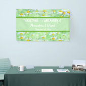 ChicGreen Daisy Floral Welcome All-Occasion Banner (Beurs)