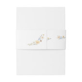 Chich Pastel bloemen bruiloft uitnodiging buik ban Uitnodigingen Wikkel (Achterkant Voorbeeld)