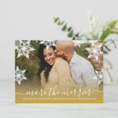 Chich Photo-kerstkaarten Zwangerschap Aankondiging (Staand voorkant)