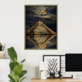 Chichen Itza Ancient Mayan Temple Art Poster (Thuiskantoor)