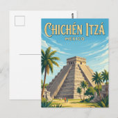 Chichén Itzá Archeologische Site Mexico Briefkaart (Voorkant / Achterkant)