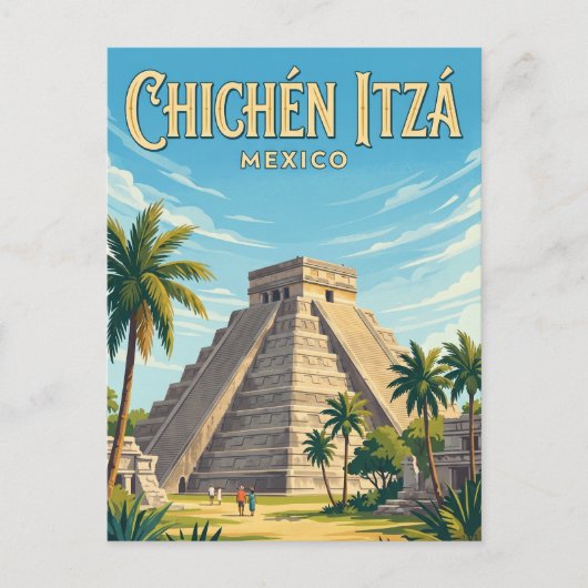 Chichén Itzá Archeologische Site Mexico Briefkaart (Voorkant)