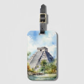 Chichen Itza Bagagelabel (Voorkant (verticaal))