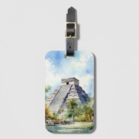 Chichen Itza Bagagelabel (Voorkant (verticaal))