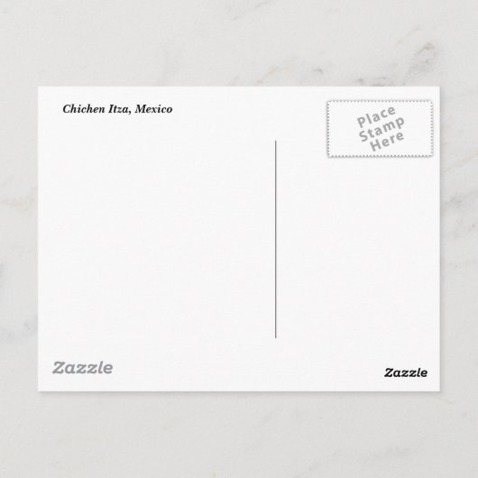 Chichen Itza Briefkaart (Achterkant)