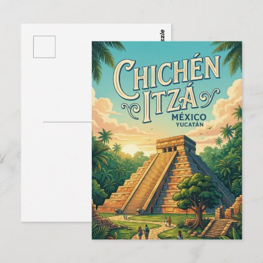 Chichén Itzá Briefkaart (Voorkant / Achterkant)