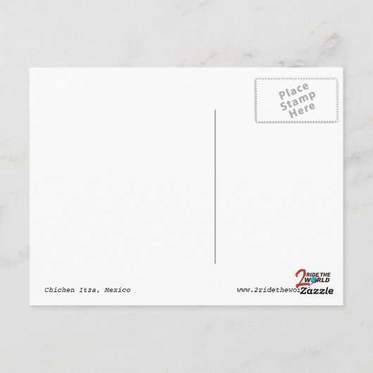 Chichén Itzá Briefkaart (Achterkant)