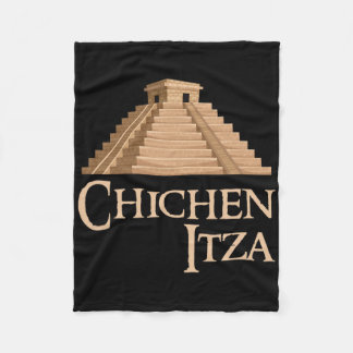 Chichen Itza en piramide voor zomer Archeologisch Fleece Deken