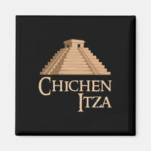Chichen Itza en piramide voor zomer Archeologisch Magneet
