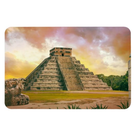 Chichen Itza Flexibele fotomagneet Magneet (Horizontaal)