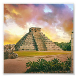 Chichen Itza foto vergroting Foto Afdruk