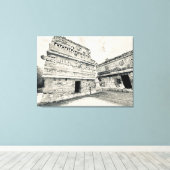 Chichén Itzá: La Iglesia (de kerk) Canvas Afdruk (Insitu (Houten vloer))