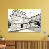 Chichén Itzá: La Iglesia (de kerk) Canvas Afdruk (Insitu (Woonkamer))