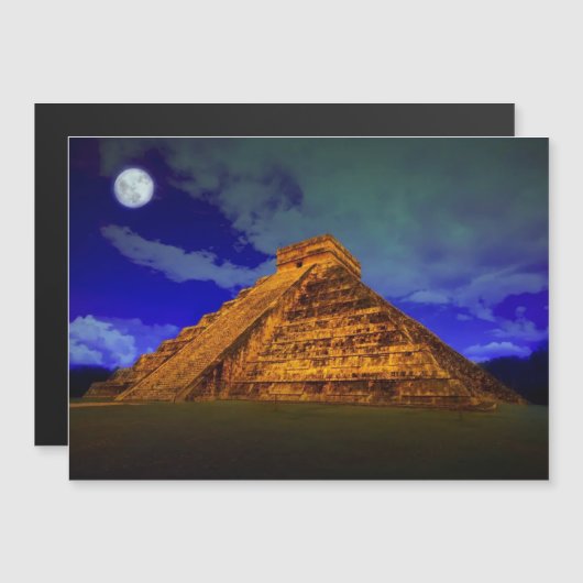 Chichen Itza Magnetische Kaart (Voorkant / Achterkant)