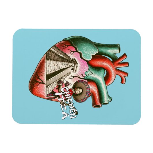 Chichén Itzá Maya Pyramind Mexico Souvenir Magneet (Horizontaal)