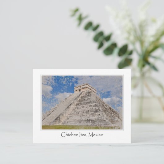 Chichen Itza Mayan Temple in Mexico Briefkaart (Staand voorkant)