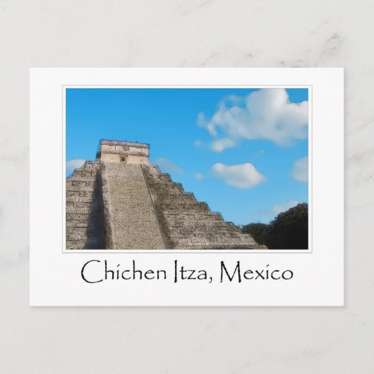 Chichen Itza Mayan Temple in Mexico Briefkaart (Voorkant)