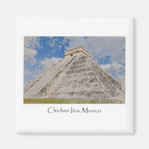Chichen Itza Mayan Temple in Mexico Magneet