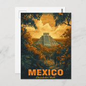  Chichen Itza, Mexico Briefkaart (Voorkant / Achterkant)
