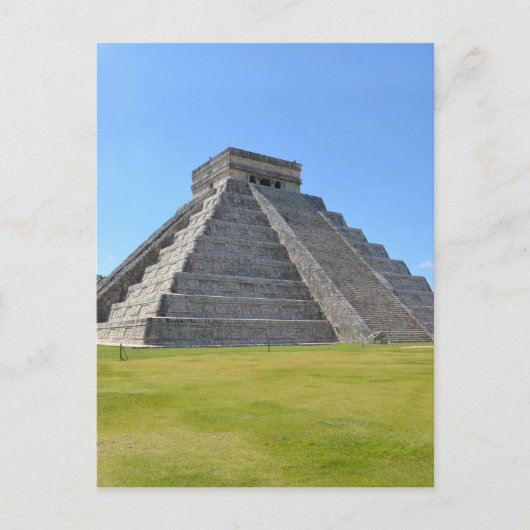 Chichen Itza Mexico Kukulkan Pyramid 7 Wonders Briefkaart (Voorkant)