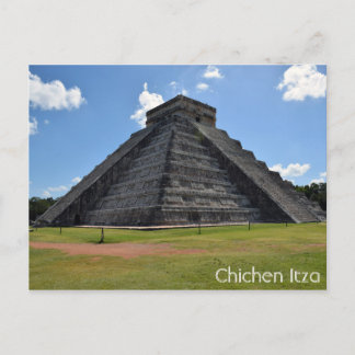 Chichen Itza Mexico Kukulkan Pyramid 7 Wonders Briefkaart