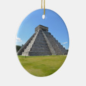 Chichen Itza Mexico Kukulkan Pyramid 7 Wonders Keramisch Ornament (Rechts)