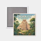 Chichén Itzá Mexico Magneet (Voorkant / Achterkant)