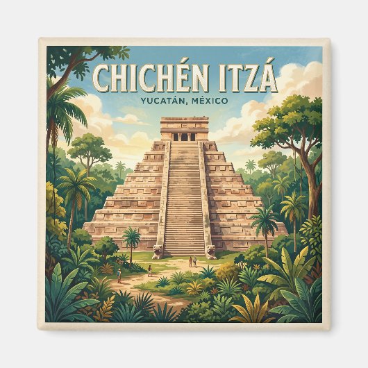 Chichén Itzá Mexico Magneet (Voorkant)