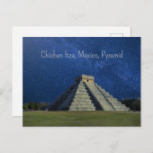 Chichen Itza, Mexico, piramide Briefkaart (Voorkant / Achterkant)