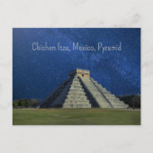 Chichen Itza, Mexico, piramide Briefkaart (Voorkant)