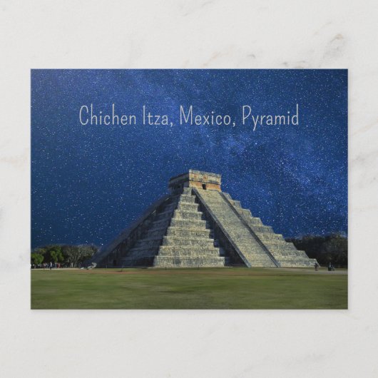 Chichen Itza, Mexico, piramide Briefkaart (Voorkant)