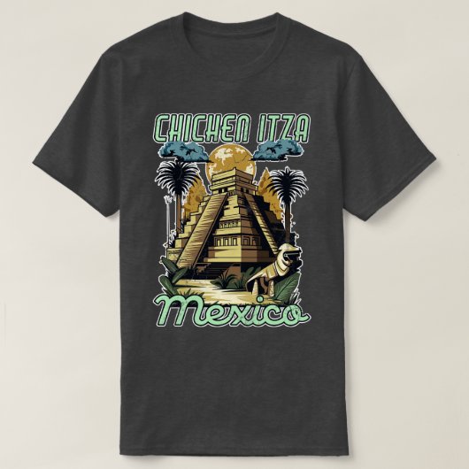 Chichen Itza Mexico Piramides T-shirt (Design voorkant)