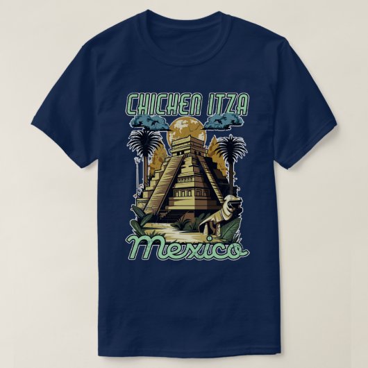 Chichen Itza Mexico Piramides T-shirt (Design voorkant)