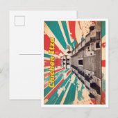 Chichen Itza Mexico Pop Kunst Reizen Illustratie Briefkaart (Voorkant / Achterkant)