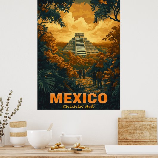  Chichen Itza, Mexico Poster (Keuken)