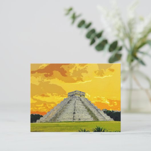 Chichen Itza Mexico Pyramid Ancient Architecture Briefkaart (Staand voorkant)