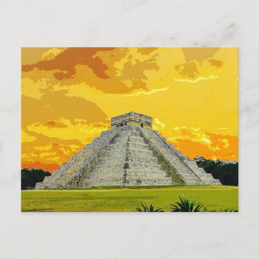 Chichen Itza Mexico Pyramid Ancient Architecture Briefkaart (Voorkant)