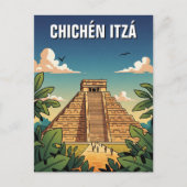 Chichen Itza Mexico Reizen Briefkaart (Voorkant)
