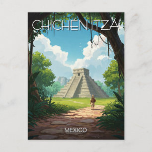 Chichen Itza Mexico Reizen Briefkaart
