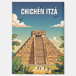 Chichen Itza Mexico Reizen Magneet