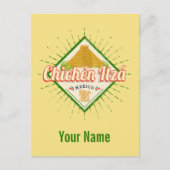 Chichen Itza Mexico Retro Mayan  Yucatan Briefkaart (Voorkant)
