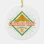 Chichen Itza Mexico Retro Mayan  Yucatan Keramisch Ornament (Voorkant)