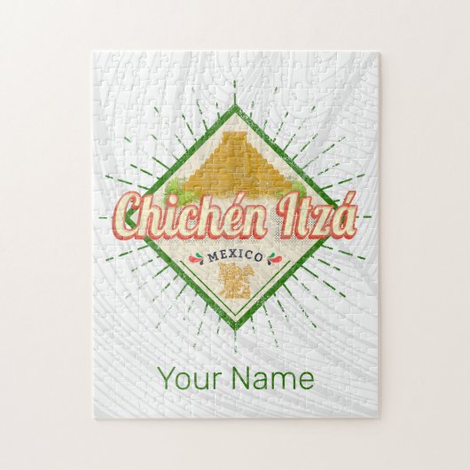 Chichen Itza Mexico Retro Mayan Yucatan Legpuzzel (Verticaal)