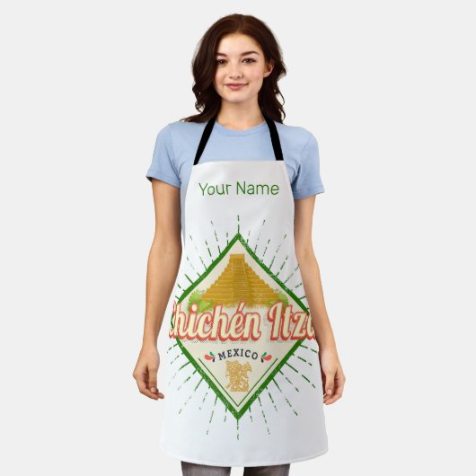 Chichen Itza Mexico Retro Mayan  Yucatan Schort (Gedragen)