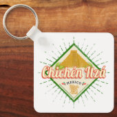 Chichen Itza Mexico Retro Mayan Yucatan Sleutelhanger (Voorkant)