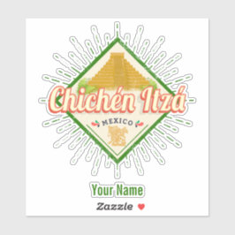 Chichen Itza Mexico Retro Mayan  Yucatan Sticker