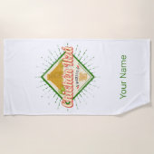 Chichen Itza Mexico Retro Mayan  Yucatan Strandlaken (Voorkant)