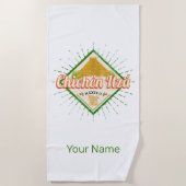 Chichen Itza Mexico Retro Mayan  Yucatan Strandlaken (Voorkant)