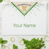 Chichen Itza Mexico Retro Mayan  Yucatan Theedoek (Gevouwen)